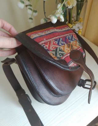 Bolso de cuero artesano