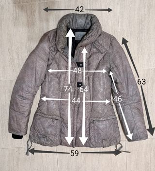 Anorak Marithe François Girbaud. L mujer. Medidas