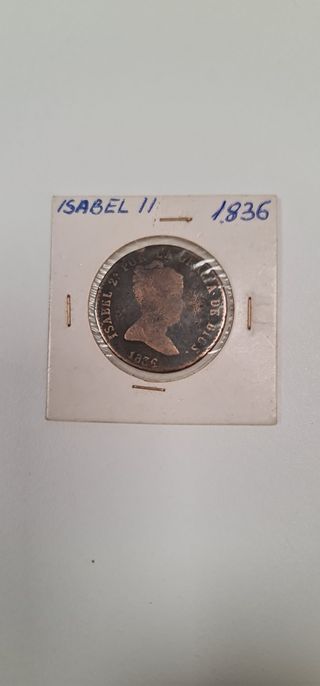 MONEDA ISABEL II  1836