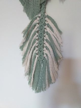 Hojas plume macrame  Arazzo da parete macramè Boho