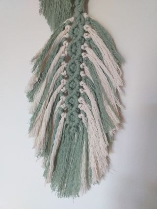 Hojas plume macrame  Arazzo da parete macramè Boho