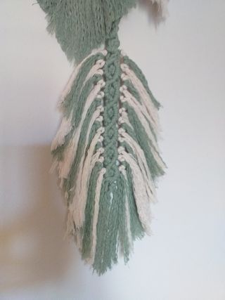Hojas plume macrame  Arazzo da parete macramè Boho