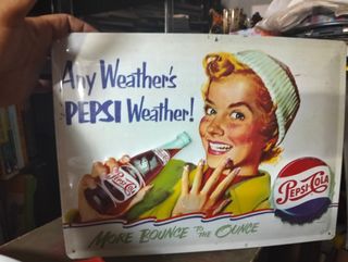 Cartel de chapa PEPSI