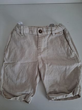 Pantaloni corti in cotone e lino Mayoral