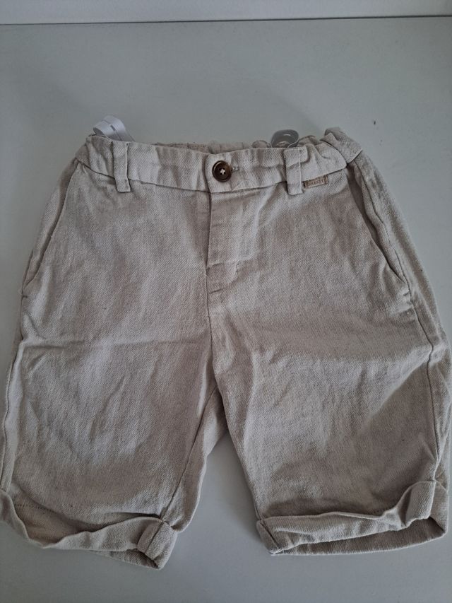 Pantaloni corti in cotone e lino Mayoral