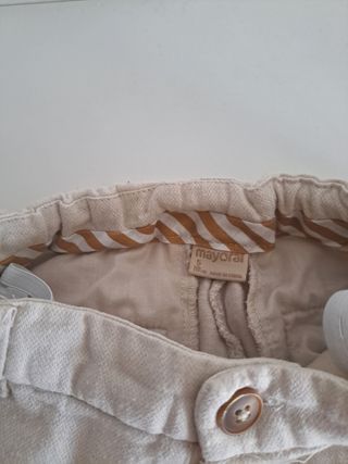 Pantaloni corti in cotone e lino Mayoral