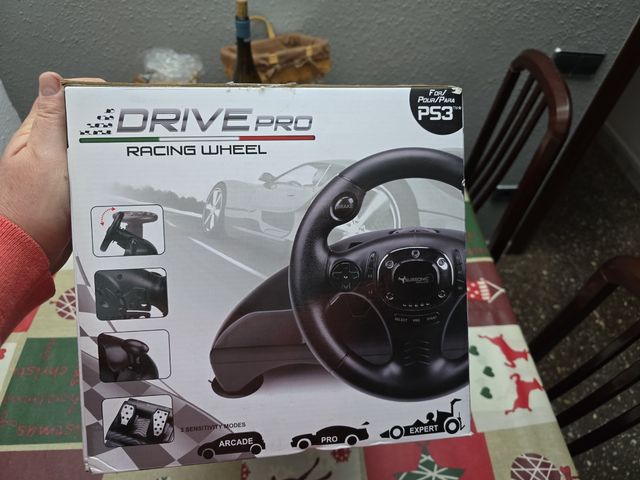 Volante y pedales juego coches PS3