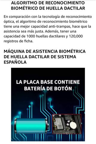 Máquinas fichar de asistencia  Nuevo