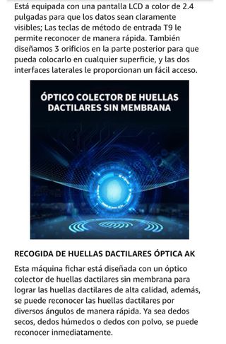 Máquinas fichar de asistencia  Nuevo