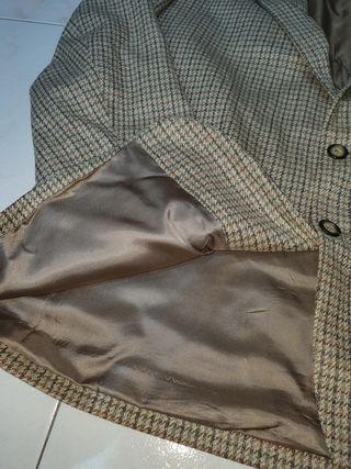 Blazer Cardigan marrón(100%lana virgen)