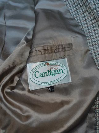 Blazer Cardigan marrón(100%lana virgen)