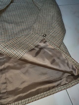 Blazer Cardigan marrón(100%lana virgen)