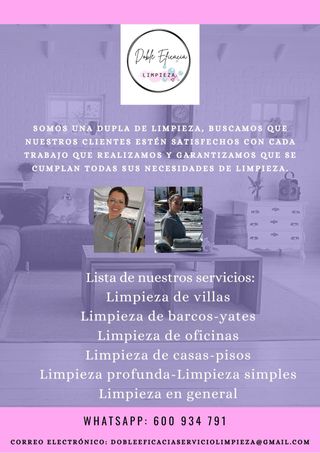 Servicio de Limpieza Doble Eficacia