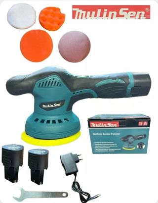 2 faro 100w + luce lavoro + lucidatrice + aspirapi