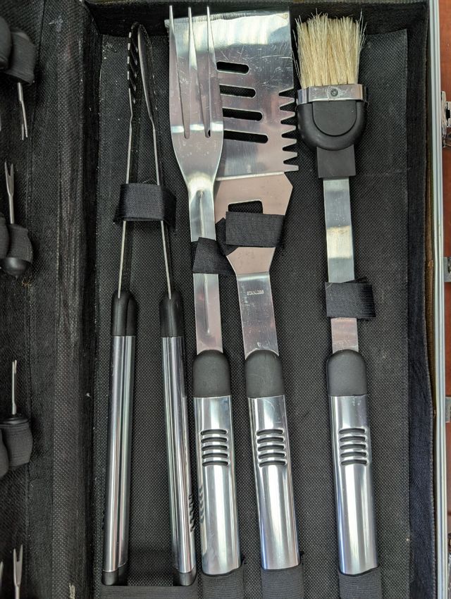 Juego Cubertería para Barbacoa, Acero Inoxidable