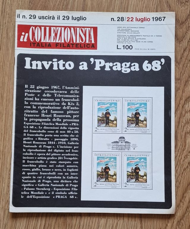 Rivista IL Collezionista Filatelica 1967