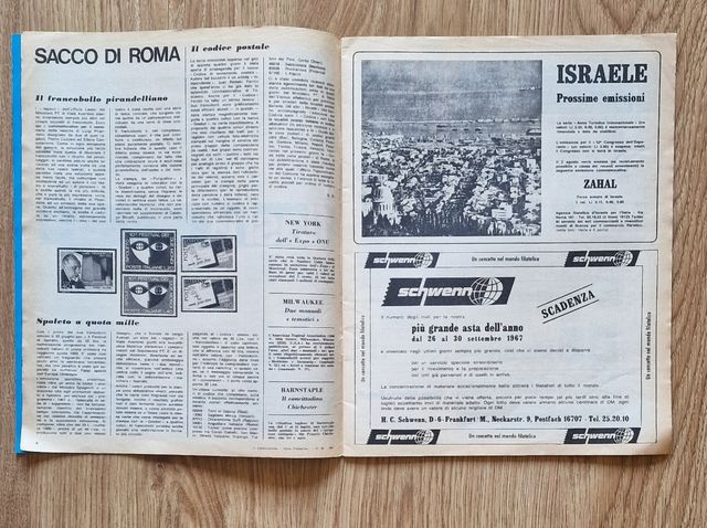 Rivista IL Collezionista Filatelica 1967