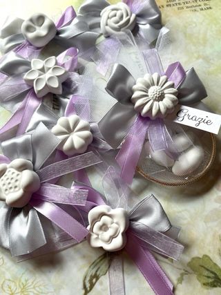 Segnaposto fiori cerimonia comunione