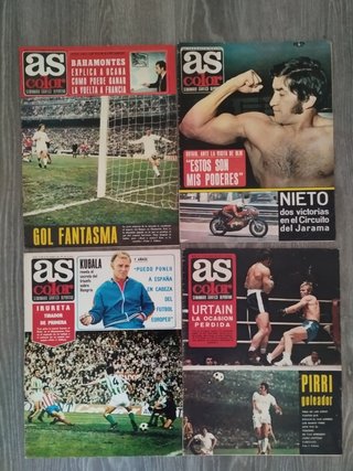 Revistas antiguas AS color 1972