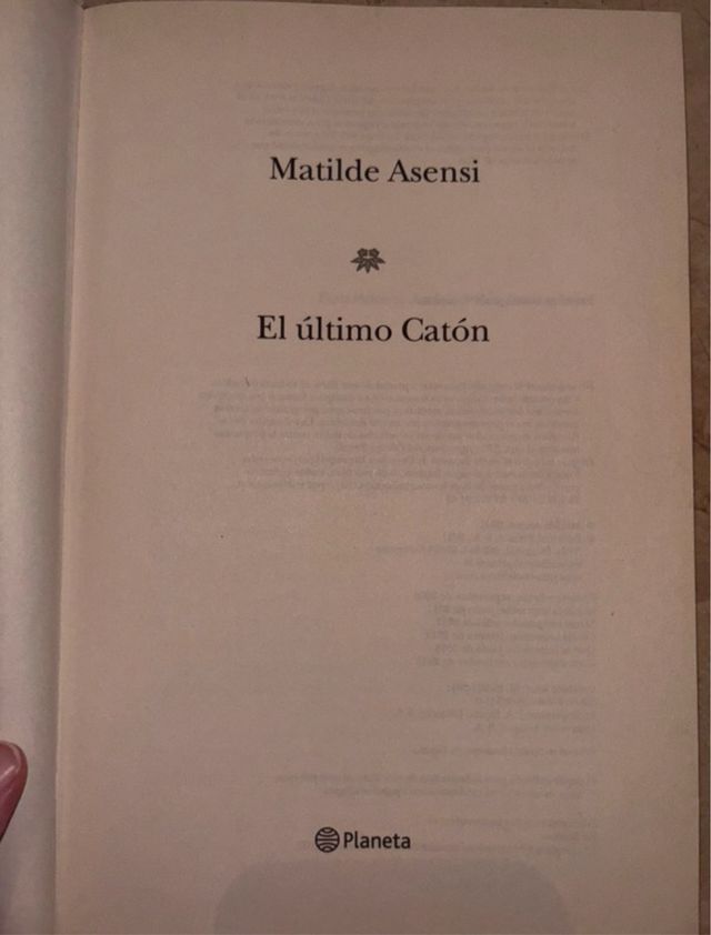 El último Catón (Spanish Edition)