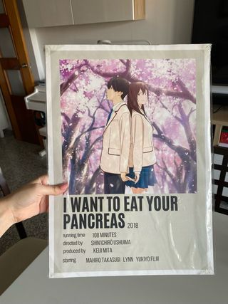 Poster I want to eat your pancreas