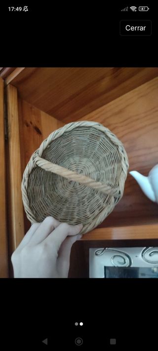 Cesta vintage hippie