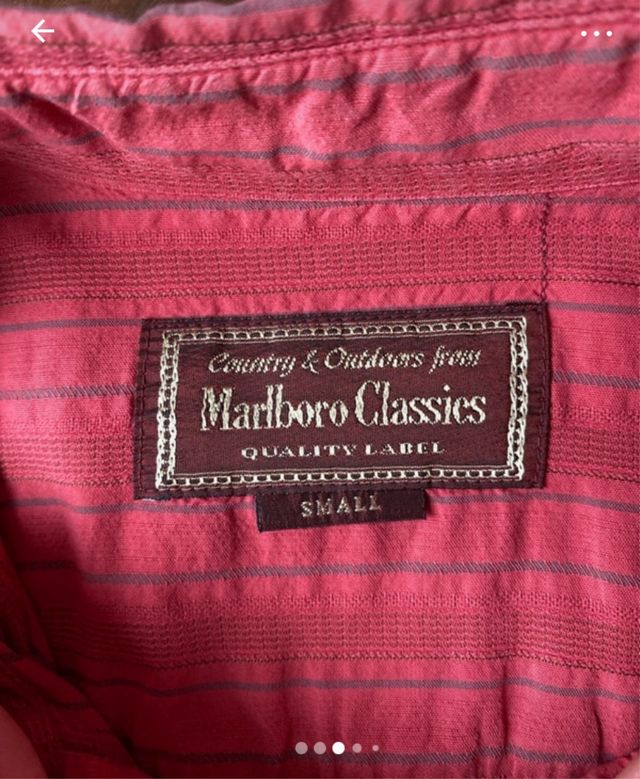 camicia vintage da uomo malboro classics