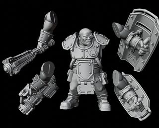 5 abhumans para juego Martillo de Guerra
