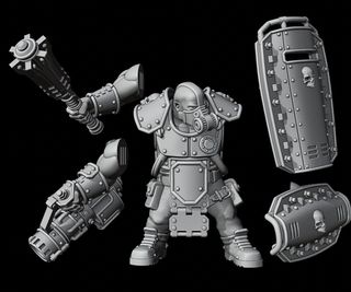 5 abhumans para juego Martillo de Guerra