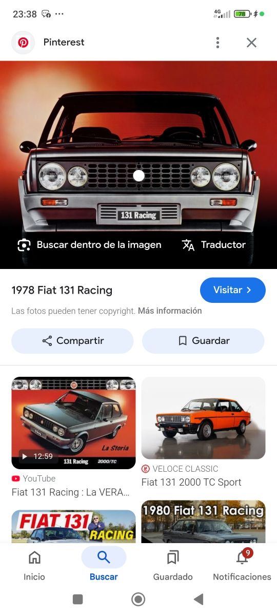 131 Abarth parrilla delantera