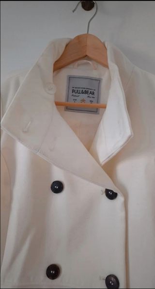 Abrigo Blanco Pull&Bear