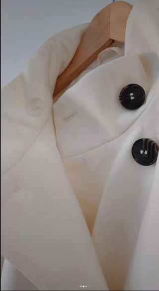 Abrigo Blanco Pull&Bear