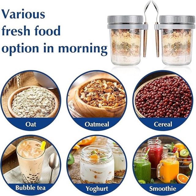 Pack 4 Frascos Almacenar Alimentos .Nuevo