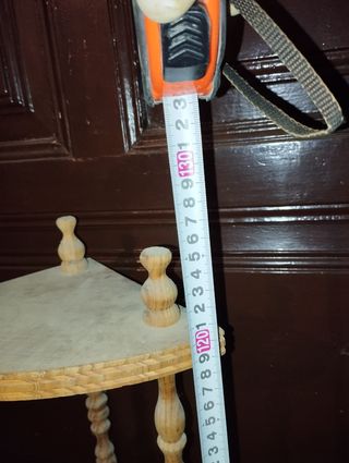 2 estanterías rinconeras de madera