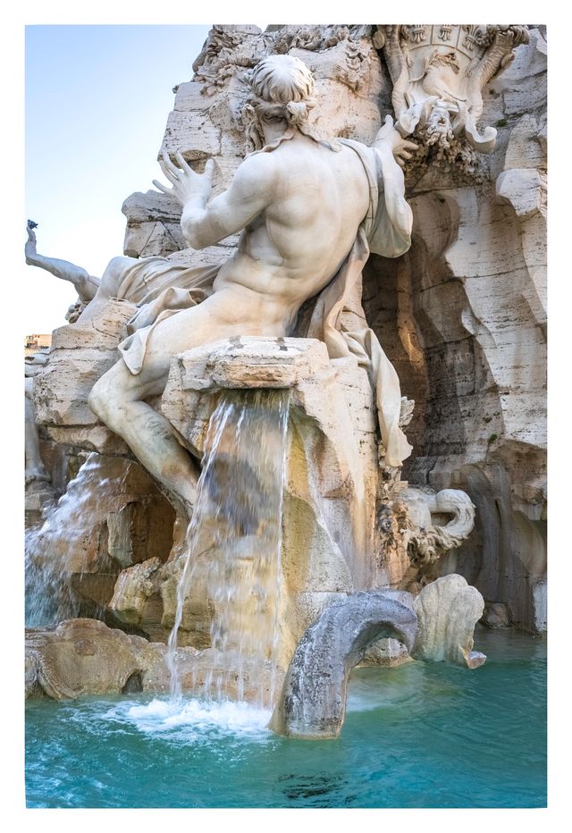 Poster fotografico Fontana dei Quattro Fiumi, Roma