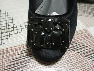 Ballerine in velluto nero 39