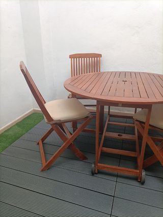 Mesa terraza madera