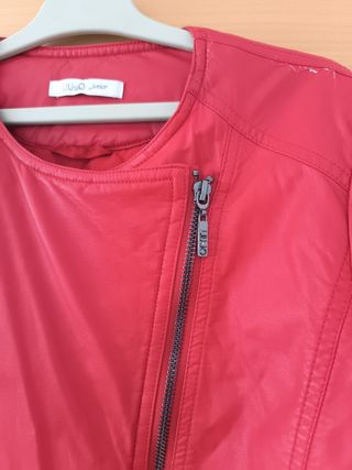 Chaqueta símil piel Liu Jo roja
