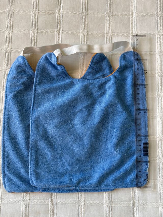 Pack 2 baberos bebé con goma