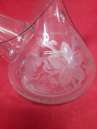 Antiguo Porron de cristal,