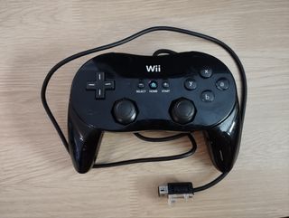 Nintendo Wii Oficial Mando Clasico Pro - Negro