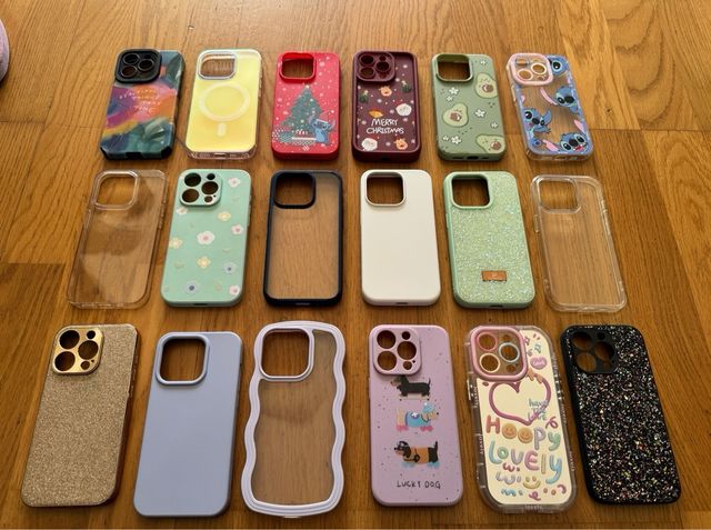 Pack 18 fundas iPhone 15 Pro