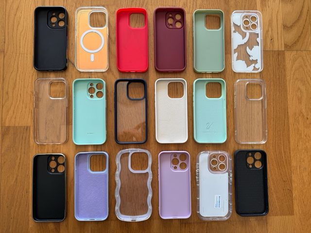 Pack 18 fundas iPhone 15 Pro
