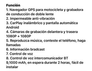 SISTEMA CONDUCCION MOTO CARPLAY ANDROID AUTO GPS