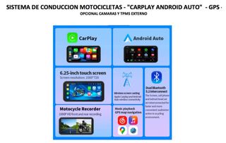 SISTEMA CONDUCCION MOTO CARPLAY ANDROID AUTO GPS