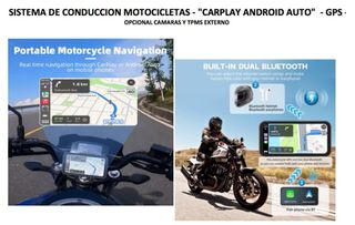 SISTEMA CONDUCCION MOTO CARPLAY ANDROID AUTO GPS