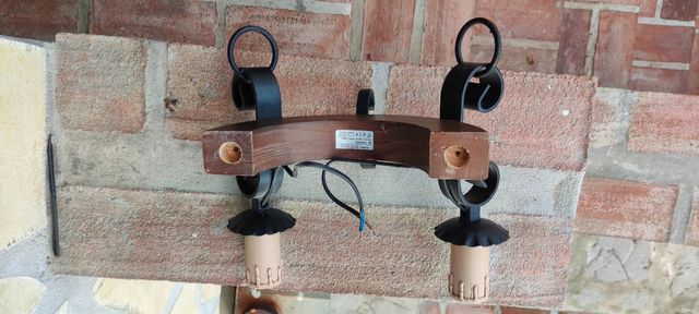 Aplique lampara rustica