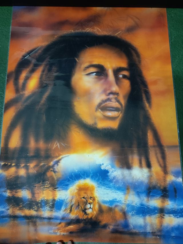 Fotografía Bob Marley plastificada