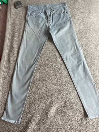 Vaquero pitillo mujer gris talla S Brownie