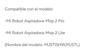 Filtro HEPA y cepillos laterales Xiaomi Mop 2 PRO